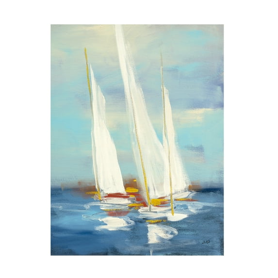 Trademark Fine Art 'Summer Regatta III Red Yellow' Canvas Art by Julia Purinton