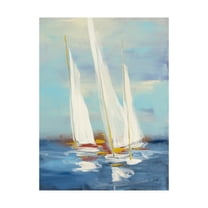 Trademark Fine Art 'Summer Regatta III Red Yellow' Canvas Art by Julia Purinton