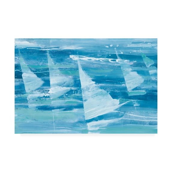 Trademark Fine Art 'Summer Sail III Blue' Canvas Art by Albena Hristova