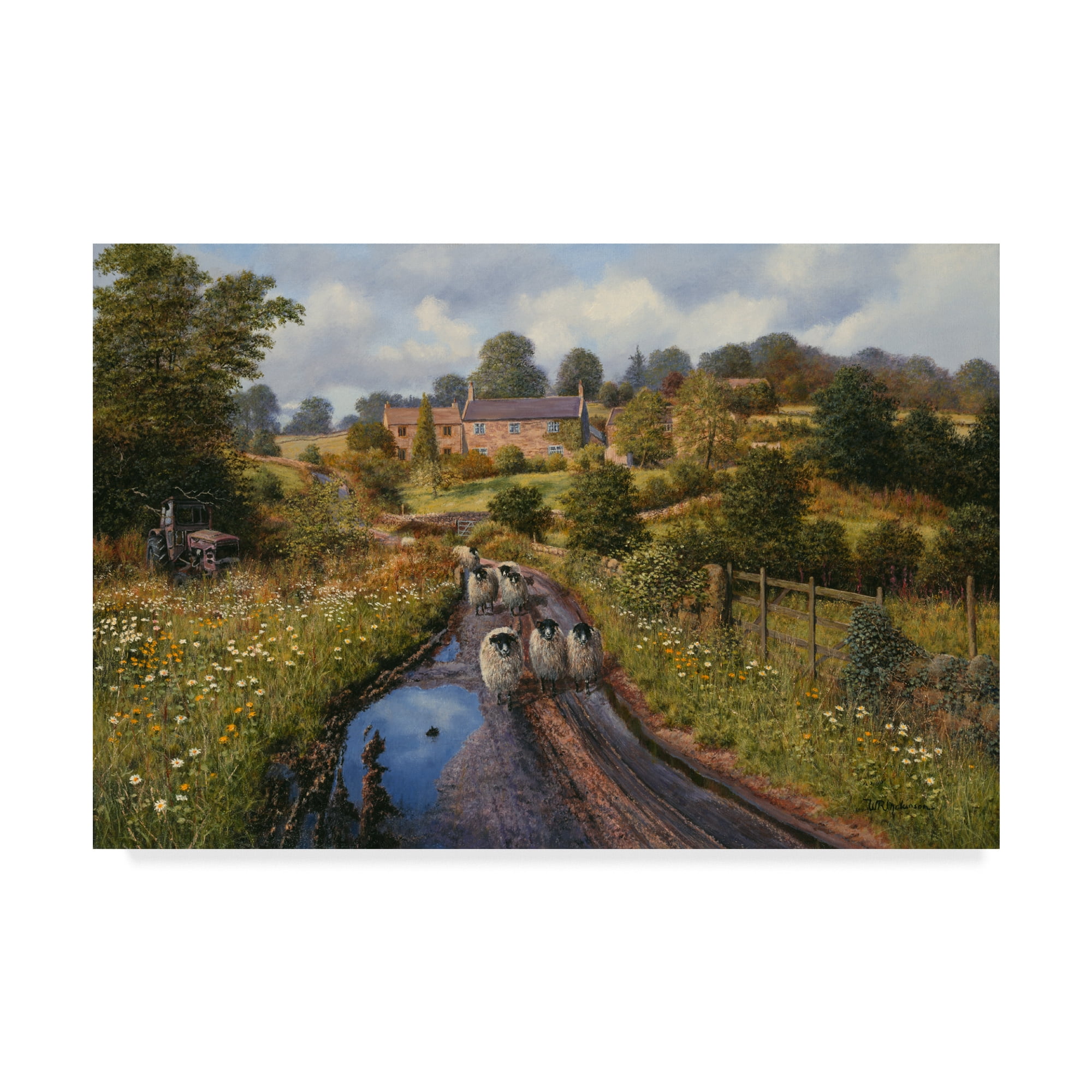Trademark Fine Art 'Summer Showers' Canvas Art by Bill Makinson