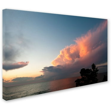 Trademark Fine Art "Summer Sunset Storm" Canvas Art by Kurt Shaffer
