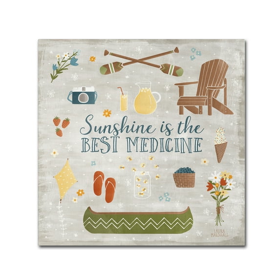 Trademark Fine Art 'Summer Sunshine II' Canvas Art by Laura Marshall