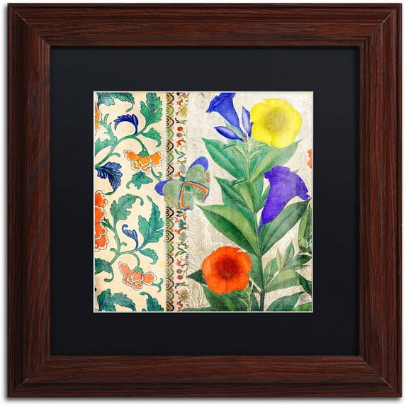 Trademark Fine Art "Summer Tango I " Canvas Art by Color Bakery Black Matte, Wood Frame