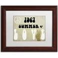 thumbnail image 1 of Trademark Fine Art "Summer of Love" Canvas Art by Color Bakery White Matte, Wood Frame, 1 of 4