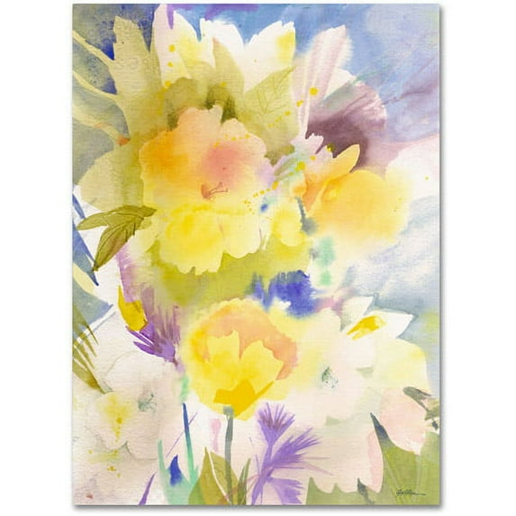 Trademark Fine Art "Summer's Yellows" Canvas Wall Art by Sheila Golden
