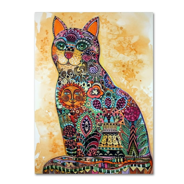 Trademark Fine Art 'Sun Cat' Canvas Art by Oxana Ziaka