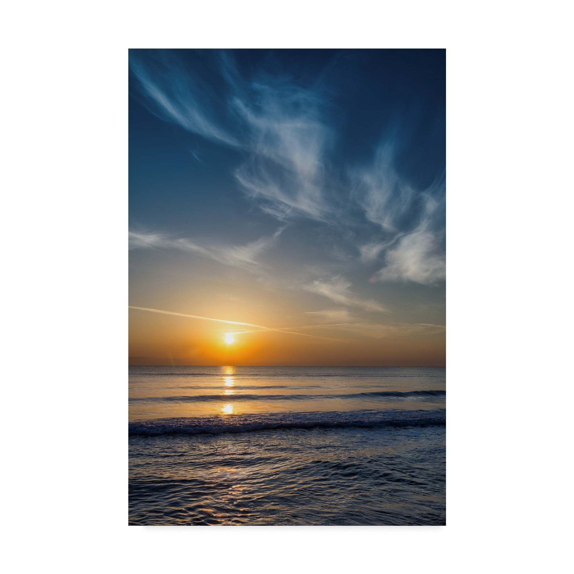 Trademark Fine Art 'Sun Coastline' Canvas Art by Giuseppe Torre