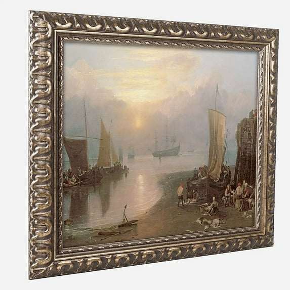 Trademark Fine Art "Sun Rising Through Vapor" by Joseph Turner, Gold Ornate Frame