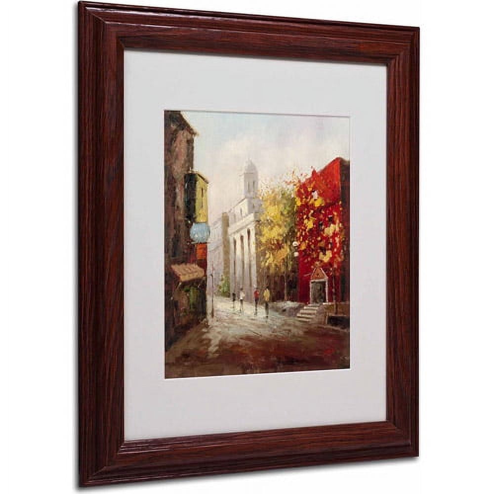 Trademark Fine Art "Sunday Morning in Bari Italy" Canvas Art by Rio, Wood Frame