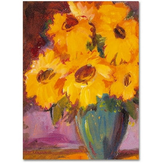 Trademark Fine Art "Sunflower #5" Canvas Wall Art by Sheila Golden