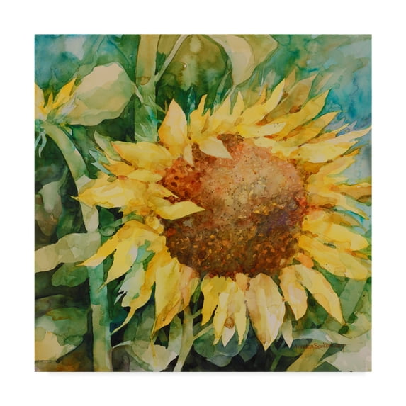 Trademark Fine Art 'Sunflower Centered' Canvas Art by Annelein Beukenkamp