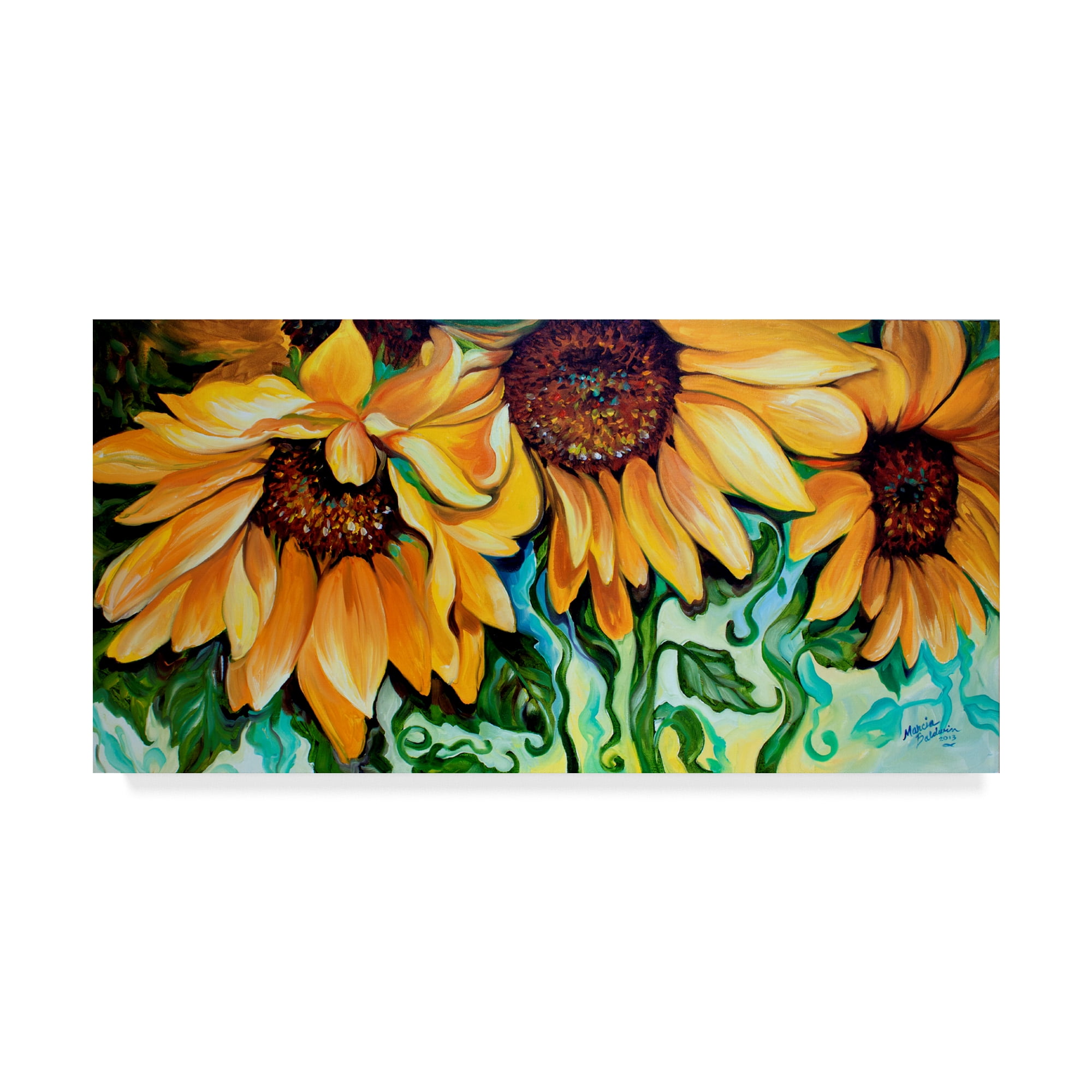 Trademark Fine Art 'Sunflower Dance' Canvas Art by Marcia Baldwin