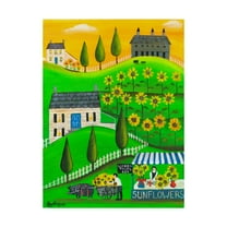 Trademark Fine Art 'Sunflower Inspiration Farm ' Canvas Art by Cheryl Bartley