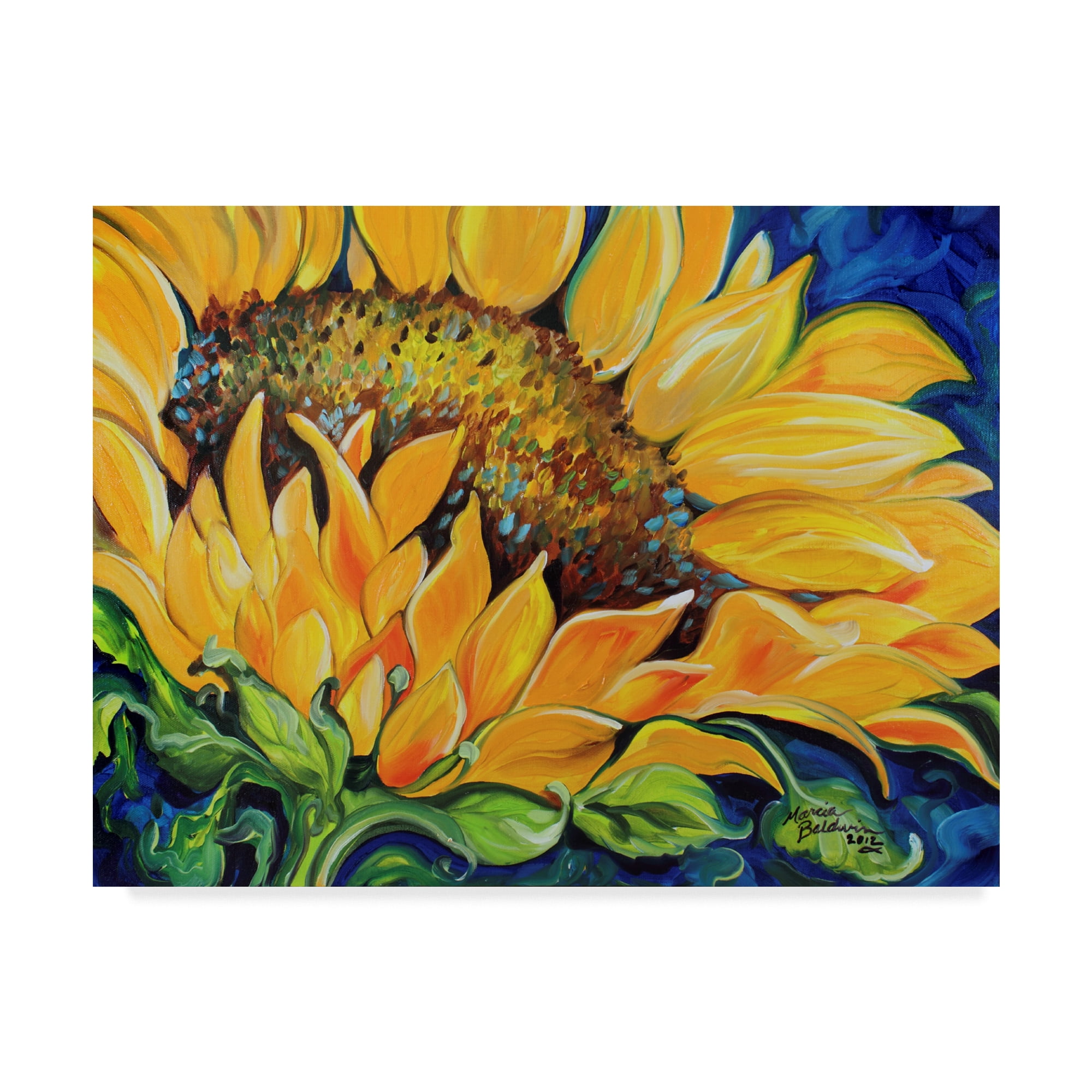 Chalk Pastel Sunflower - Maureen Marks Art