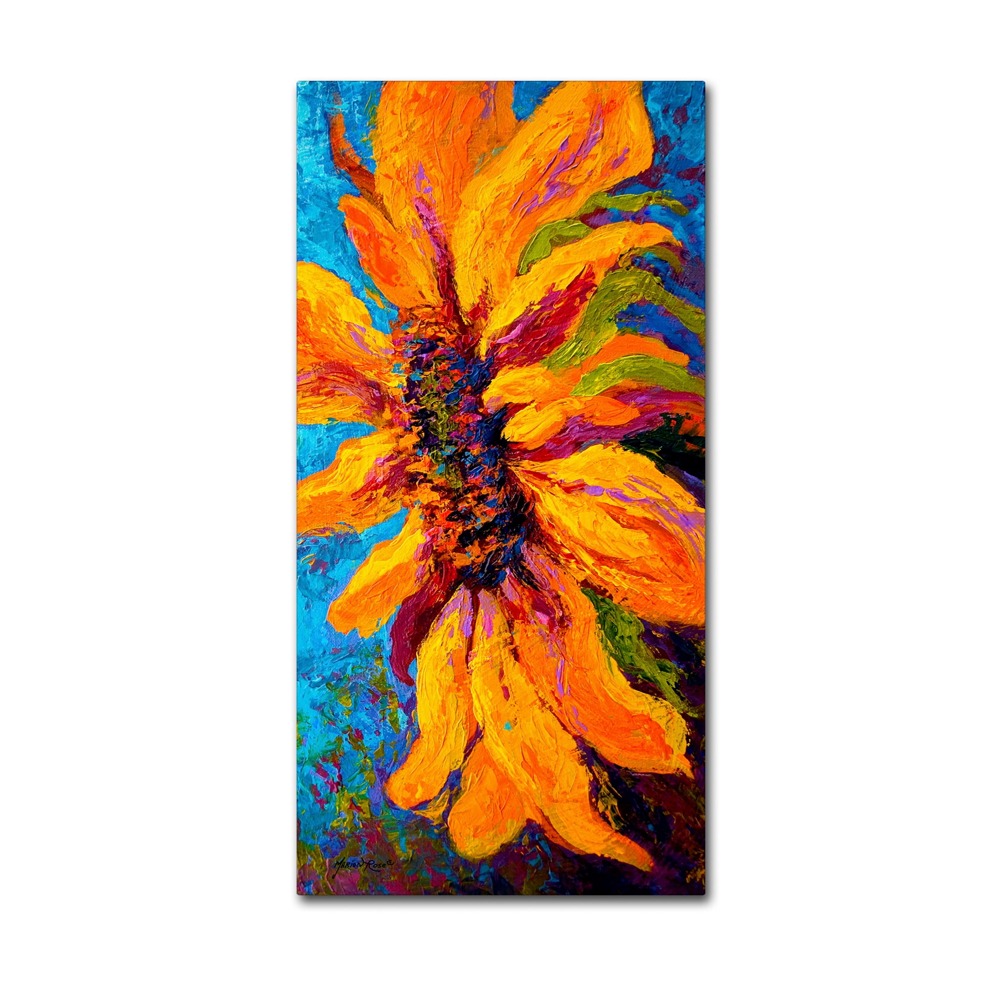 Trademark Fine Art 'Sunflower Solo II' Canvas Art by Marion Rose