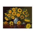 thumbnail image 1 of Trademark Fine Art 'Sunflowers In Blue And White Vase' Canvas Art by Christopher Pierce, 1 of 3