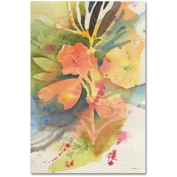 Trademark Fine Art "Sunlight Blossoming" Canvas Art by Sheila Golden