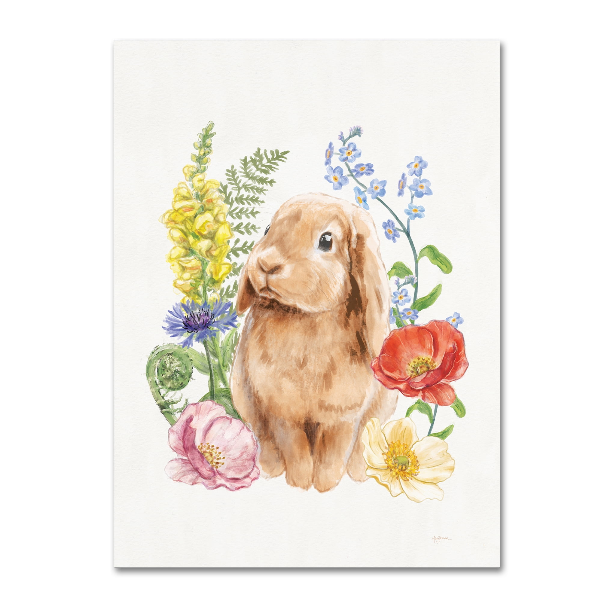 Trademark Fine Art 'Sunny Bunny I FB' Canvas Art by Mary Urban