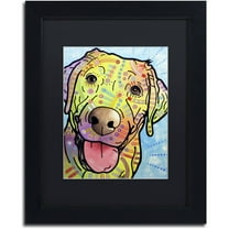 Trademark Fine Art "Sunny" Canvas Art by Dean Russo, Black Matte, Black Frame