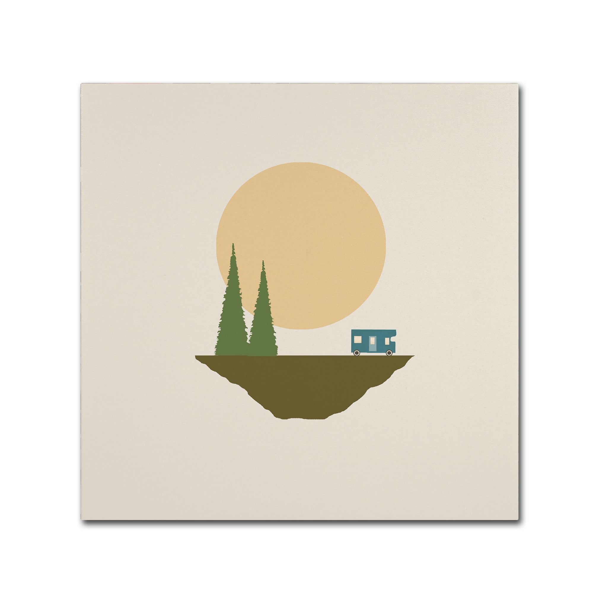 Trademark Fine Art 'Sunny Day For Camping' Canvas Art by Tammy Kushnir