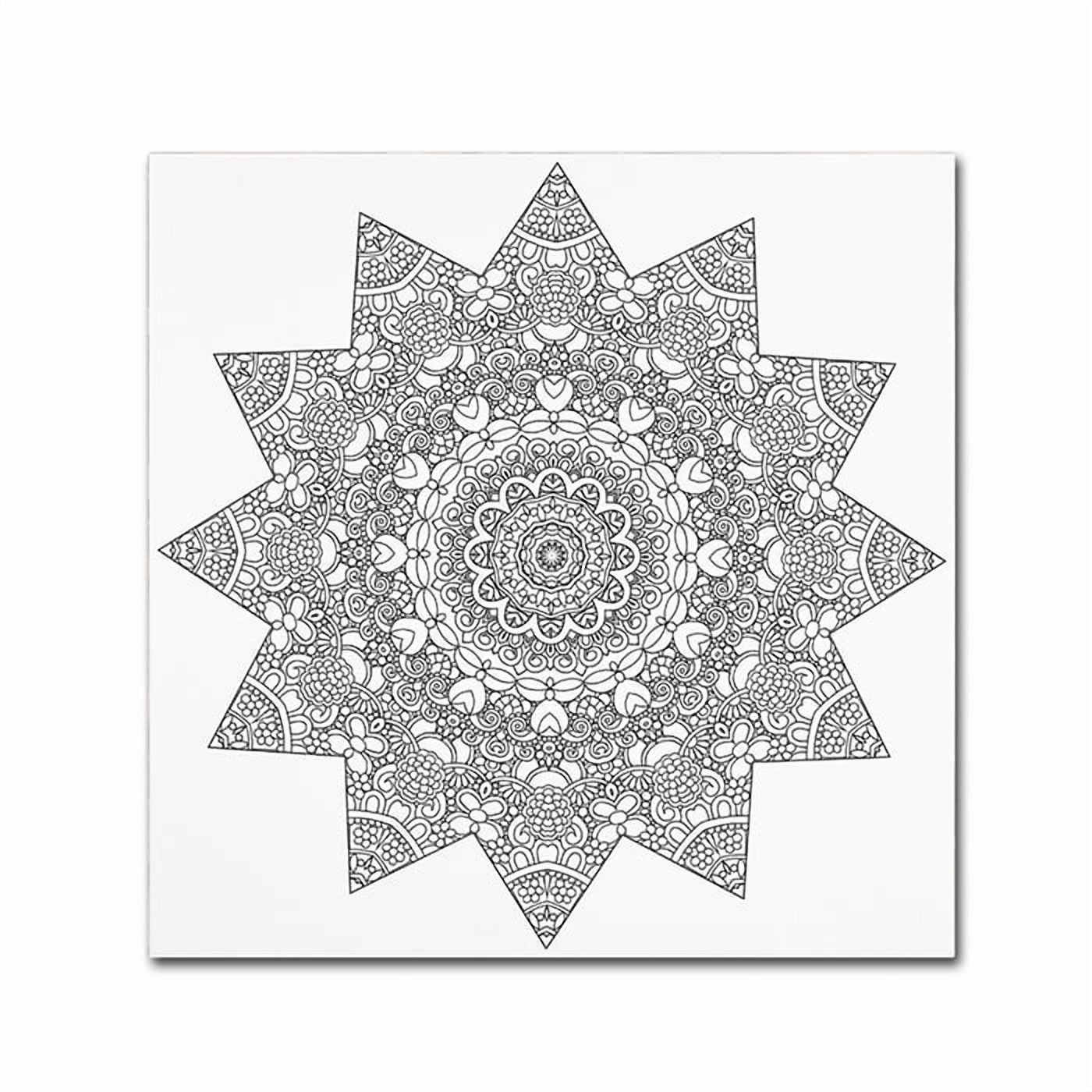 Trademark Fine Art "Sunny Day Mandala" Canvas Art by Kathy G. Ahrens