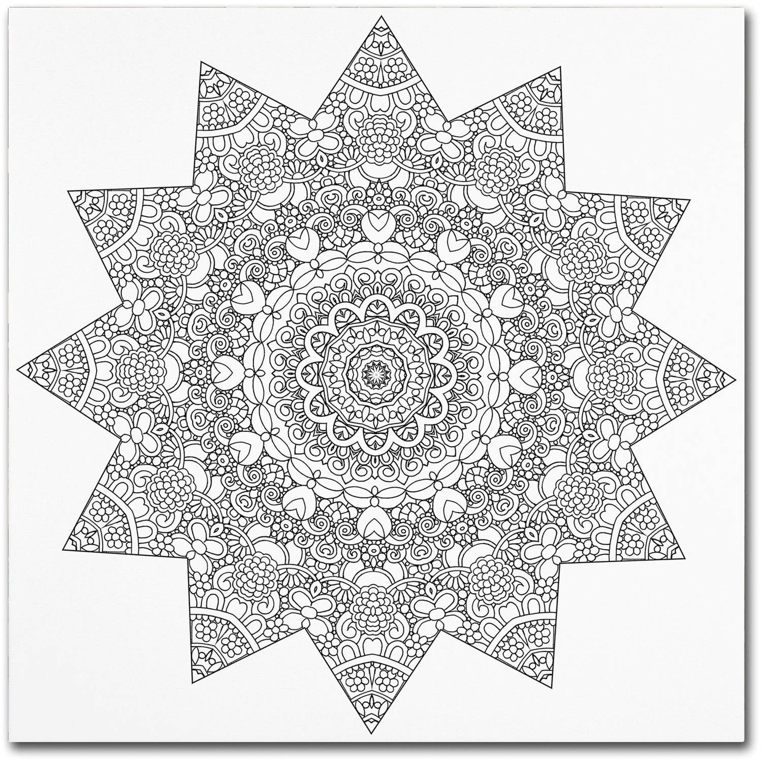 Trademark Fine Art "Sunny Day Mandala" Canvas Art by Kathy G. Ahrens