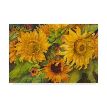Trademark Fine Art 'Sunny Faces' Canvas Art by Joanne Porter