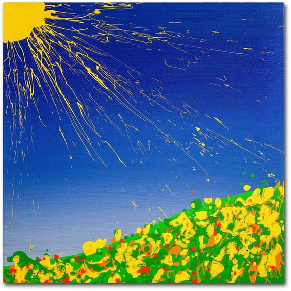 Trademark Fine Art "Sunny Field" Canvas Art by Roderick Stevens