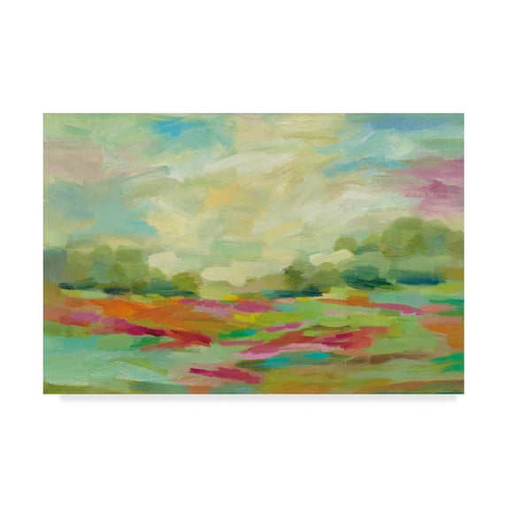 Trademark Fine Art 'Sunny Fields' Canvas Art by Silvia Vassileva