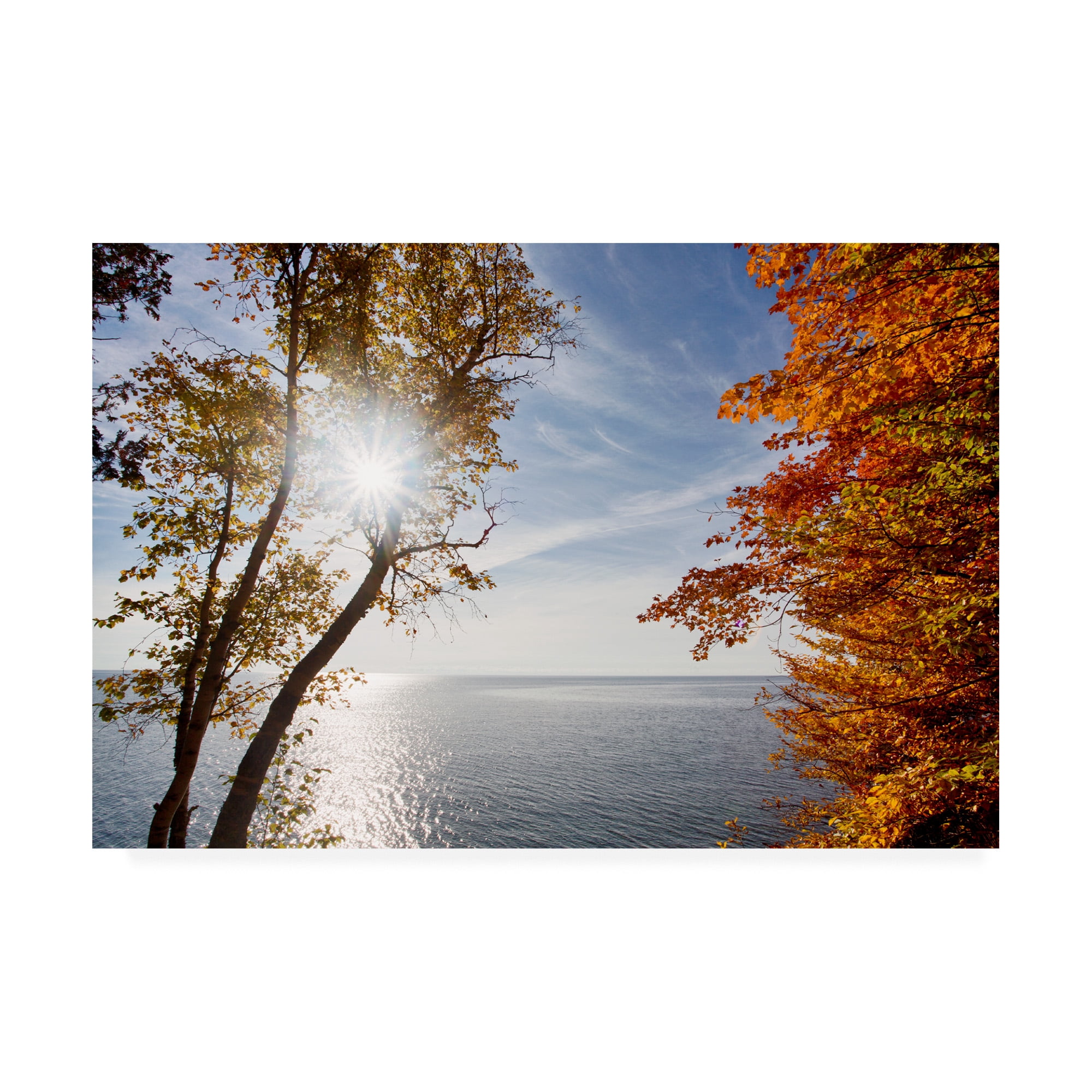 Trademark Fine Art 'Sunrise At White Fish Dunes' Canvas Art by Monte Nagler