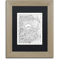 Trademark Fine Art "Sunrise" Canvas Art by Kathy G. Ahrens, Black Matte, Birch Frame