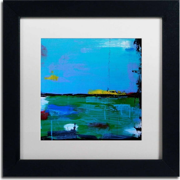 Trademark Fine Art "Sunrise" Canvas Art by Nicole Dietz, White Matte, Black Frame