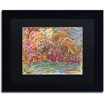 Trademark Fine Art "Sunrise In Osoyoos" Canvas Art by Josh Byer, Black Matte, Black Frame