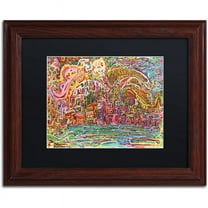 Trademark Fine Art "Sunrise In Osoyoos" Canvas Art by Josh Byer, Black Matte, Wood Frame