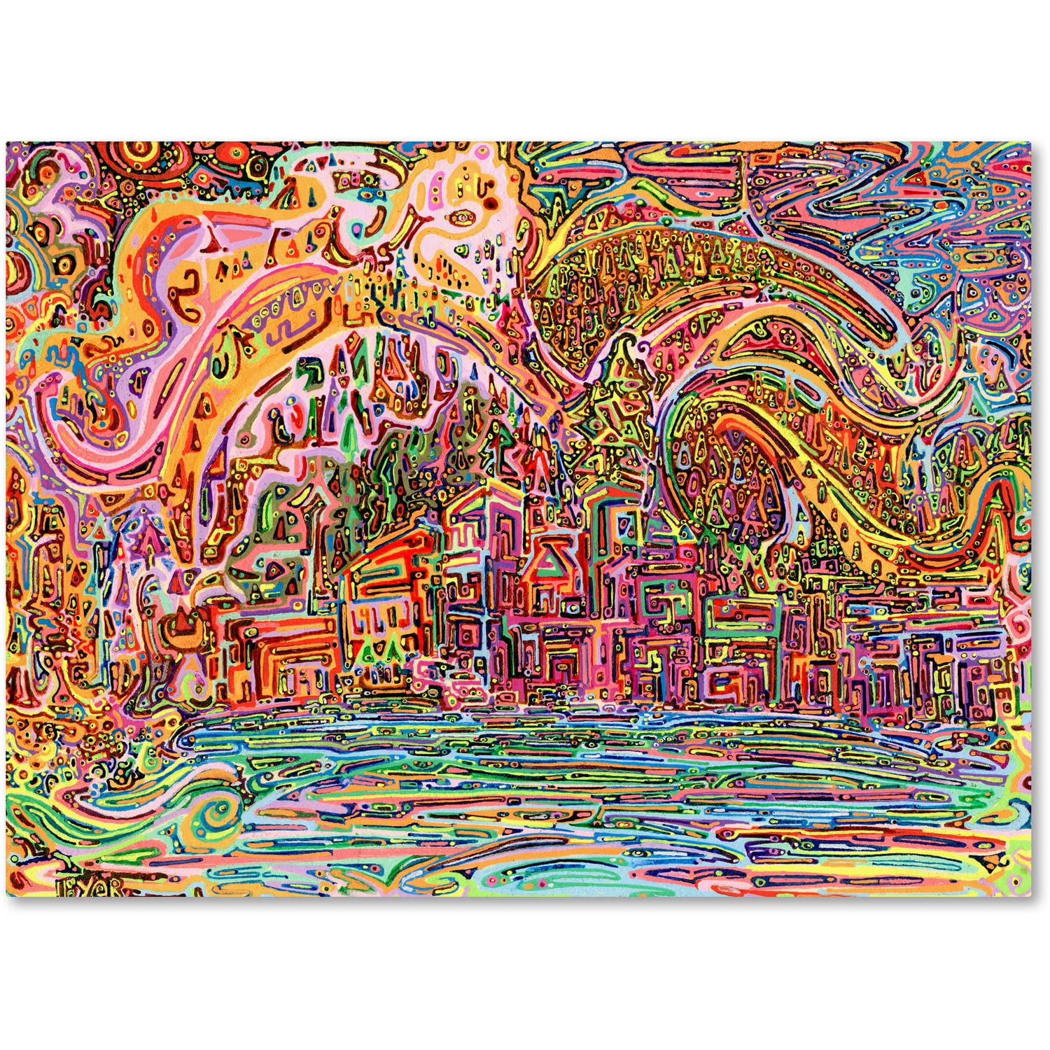 Trademark Fine Art "Sunrise In Osoyoos" Canvas Art by Josh Byer
