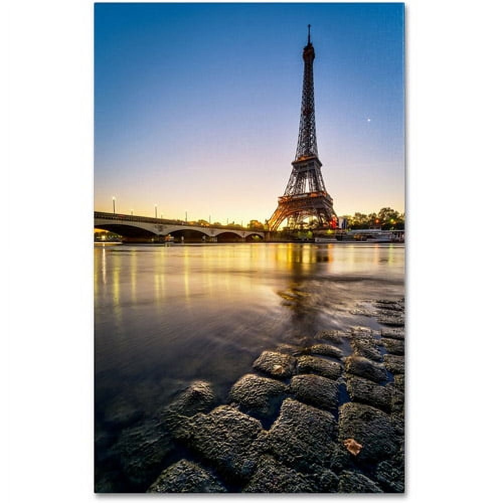 Trademark Fine Art "Sunrise In Paris" Canvas Art by Mathieu Rivrin