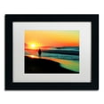 thumbnail image 1 of Trademark Fine Art "Sunrise Walking" Canvas Art by Beata Czyzowska Young, White Matte, Black Frame, 1 of 4