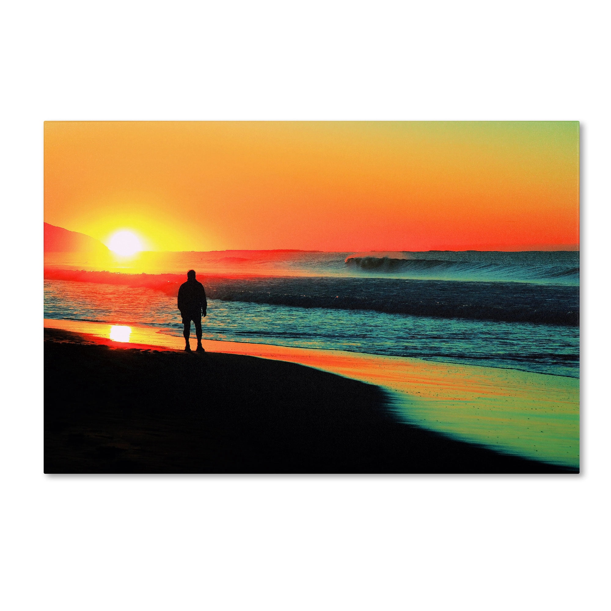 Trademark Fine Art "Sunrise Walking" Canvas Art by Beata Czyzowska Young