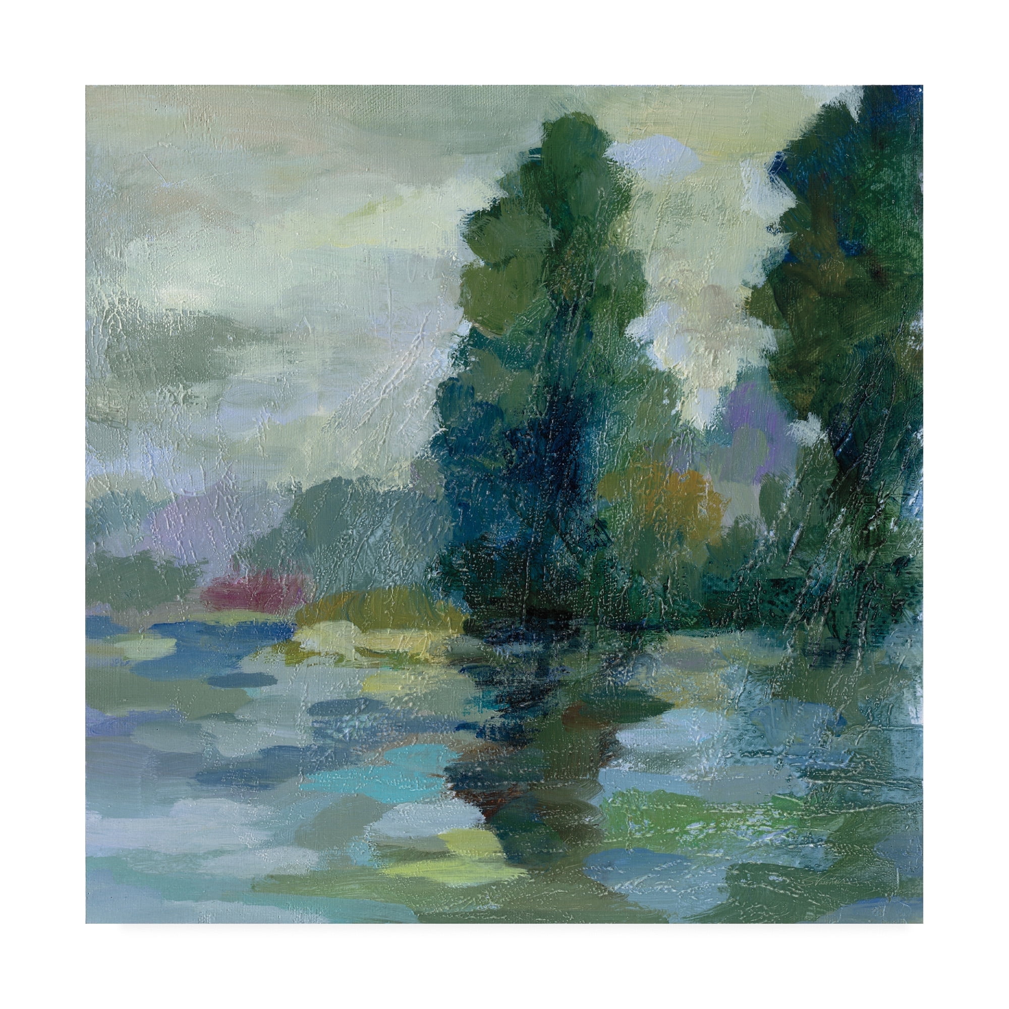 Trademark Fine Art 'Sunrise at the Lake II' Canvas Art by Silvia Vassileva