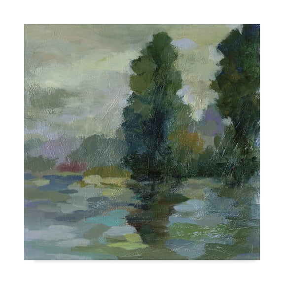 Trademark Fine Art 'Sunrise at the Lake II' Canvas Art by Silvia Vassileva