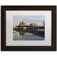 thumbnail image 1 of Trademark Fine Art "Sunrise in Notre Dame de Paris" Canvas Art by Mathieu Rivrin, White Matte, Wood Frame, 1 of 4