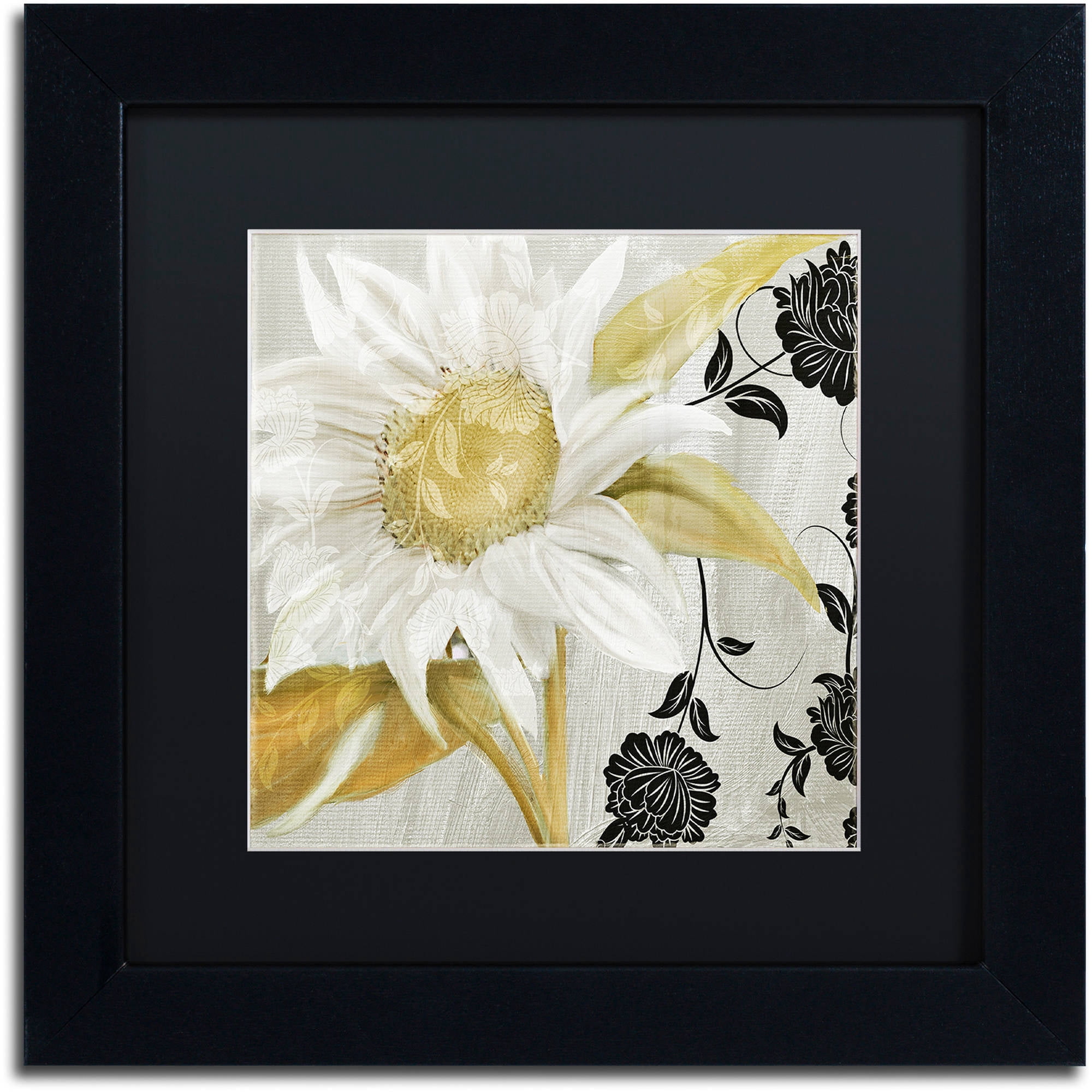 Trademark Fine Art "Sunroom I" Canvas Art by Color Bakery Black Matte, Black Frame