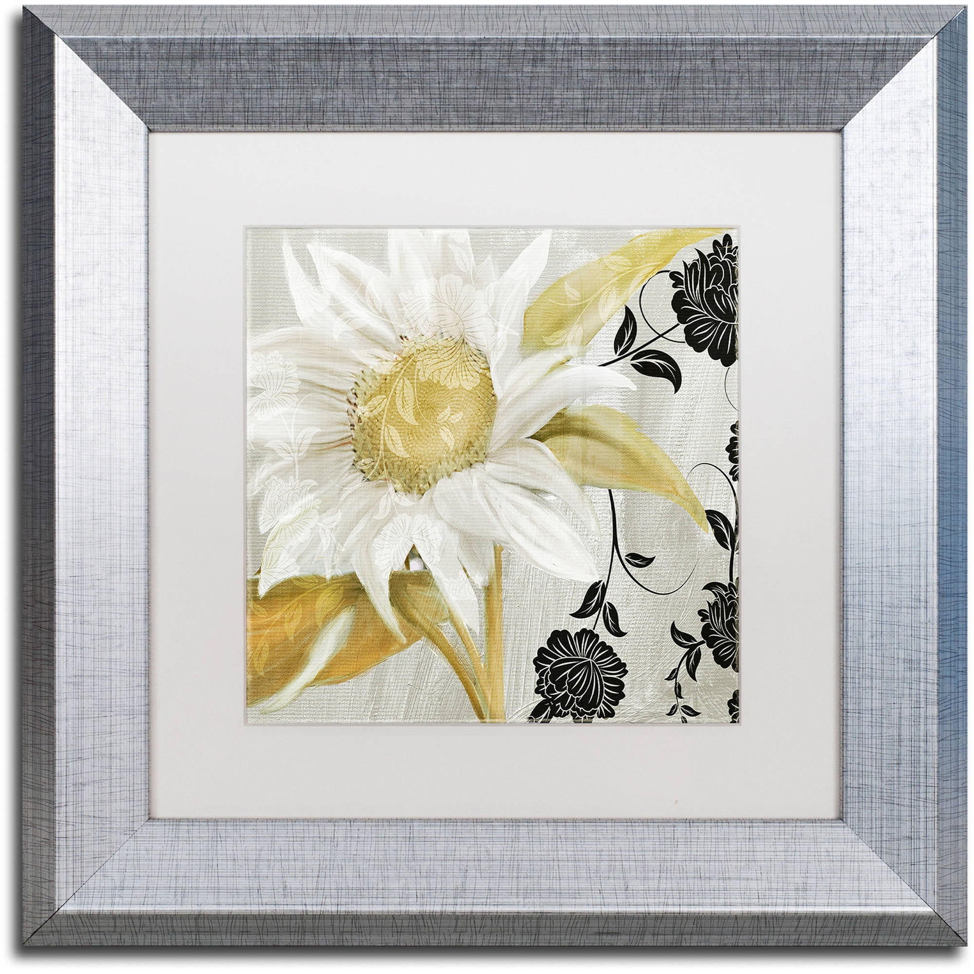 Trademark Fine Art "Sunroom I" Canvas Art by Color Bakery White Matte, Silver Frame