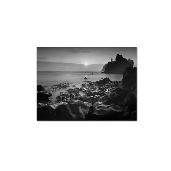 Trademark Fine Art "Sunset At Ruby Beach" Canvas Art by Moises Levy