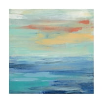 Trademark Fine Art 'Sunset Beach II' Canvas Art by Silvia Vassileva