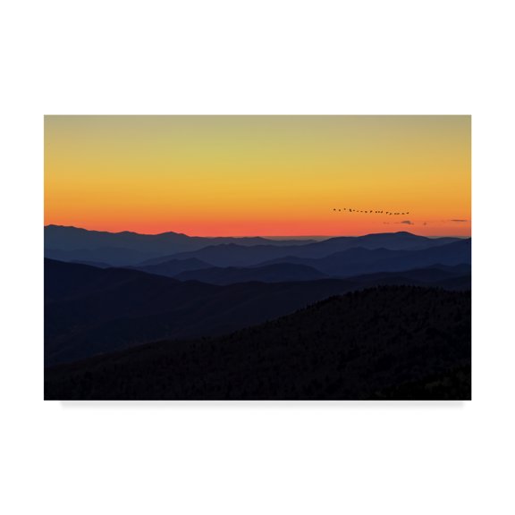 Trademark Fine Art 'Sunset Blue 1' Canvas Art by Galloimages Online