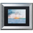 thumbnail image 1 of Trademark Fine Art "Sunset" Canvas Art by Lisa Powell Braun, Black Matte, Silver Frame, 1 of 4