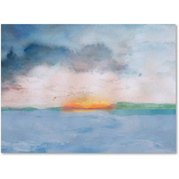 Trademark Fine Art "Sunset" Canvas Art by Lisa Powell Braun