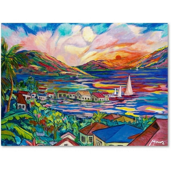 Trademark Fine Art "Sunset" Canvas Art by Manor Shadian