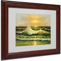 Trademark Fine Art "Sunset" Canvas Art by Rio, Wood Frame